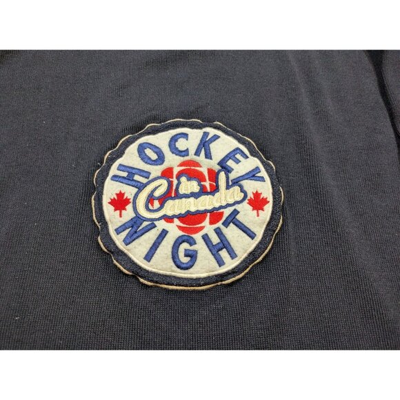 Vintage Bulletin Men's Large Hockey Night in Canada Jersey Sweater Knit NHL CBC - Picture 4 of 10